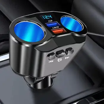 Nabíječka do auta 2 USB 4.8 Bluetooth-kompatibilní 2 Napájecí Sloty Modrá LED Univerzální Vysoký Výkon Rychlé Nabíjení Automobilový Nabíjecí Adaptér