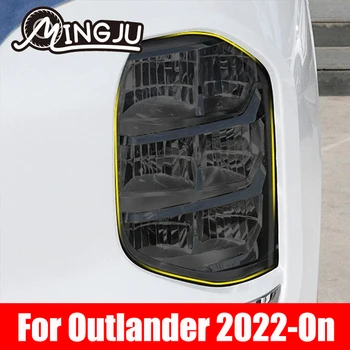 Pro Mitsubishi Outlander 2022 2023 2024 Příslušenství Nové Uzené Černé TPU Nálepka Auto Světlometů Ochranný Film